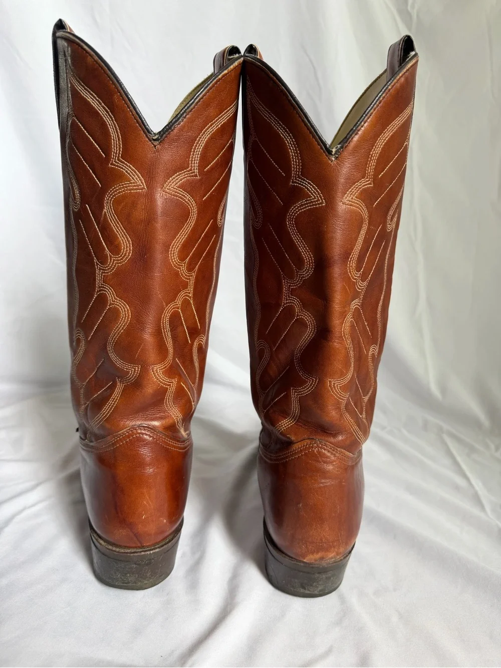 Kenny Rogers Leather Western Cowboy Boots Brown Men’s 10.5 D Rodeo Vintage